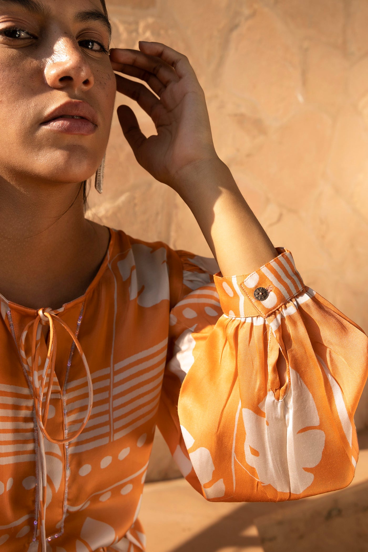 Ecru Coral Short Dress