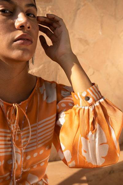 Ecru Coral Short Dress
