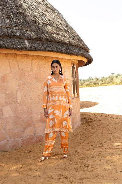 Ecru Coral Tunic