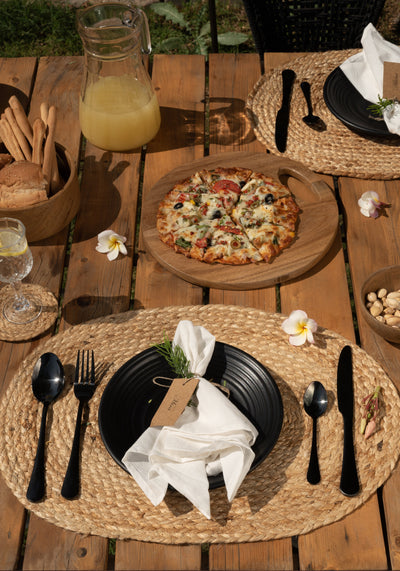 Earthy Jute Oval Placemat