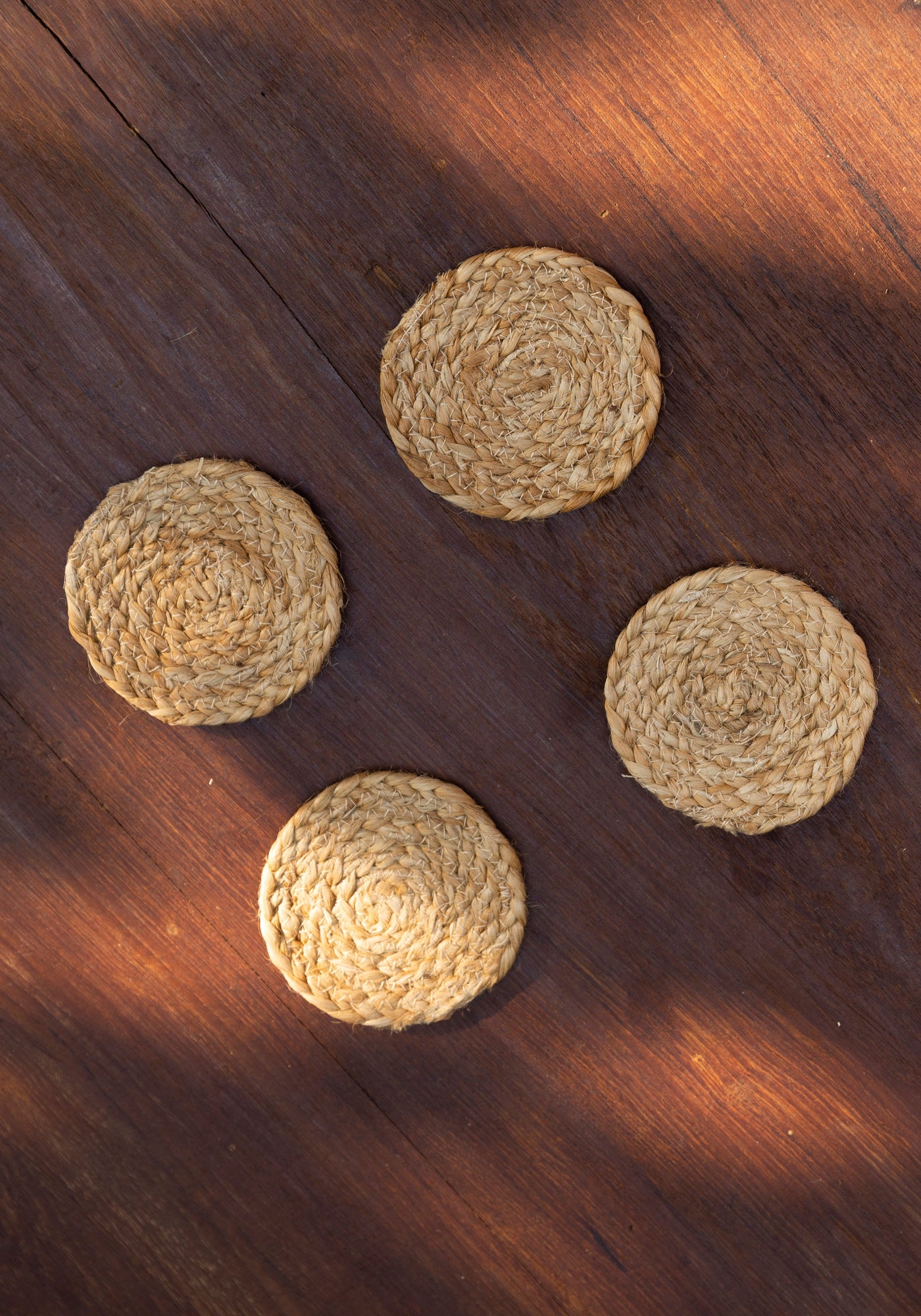 Earthy Jute Round Coaster