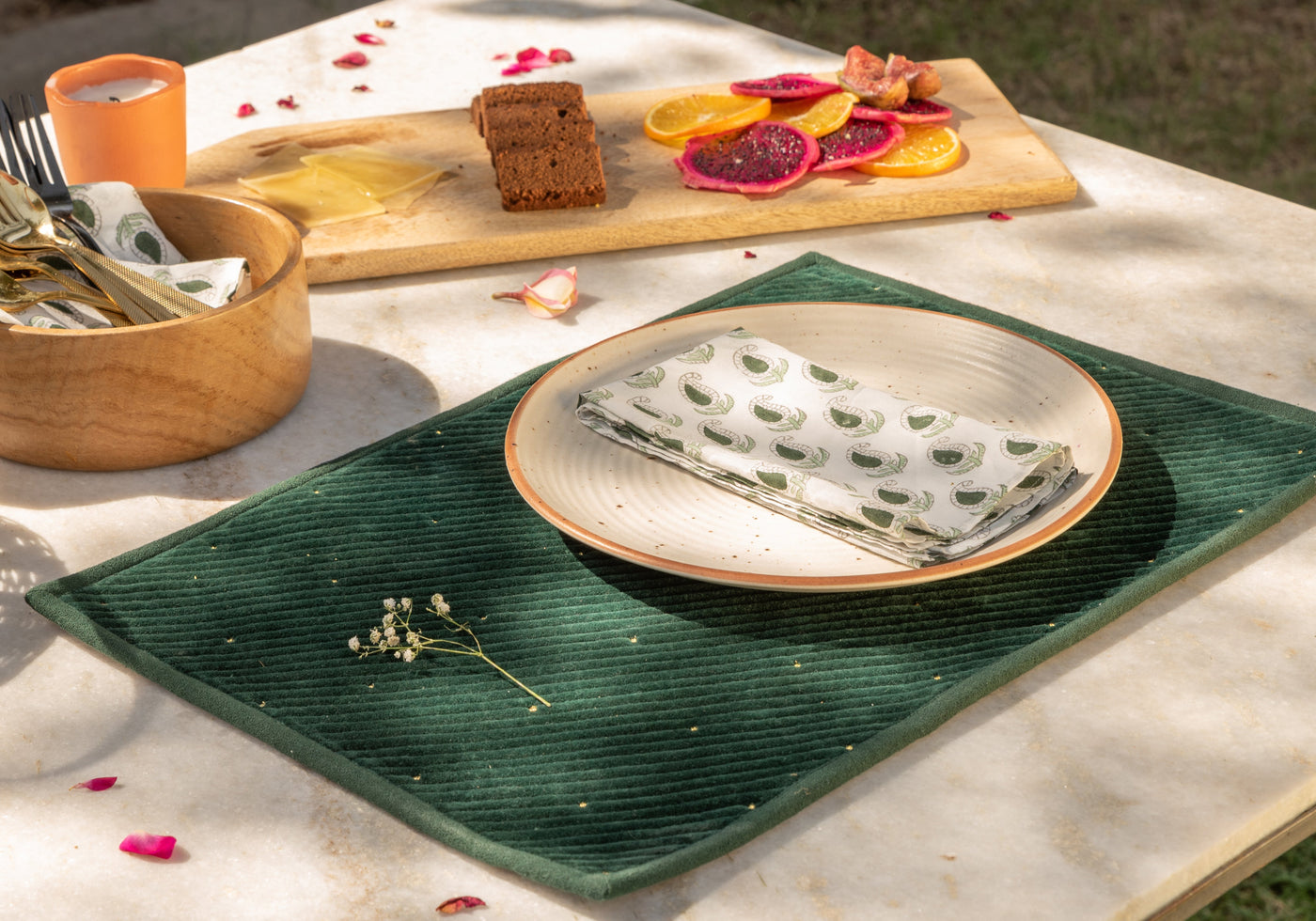 Emerald Velvet Placemat
