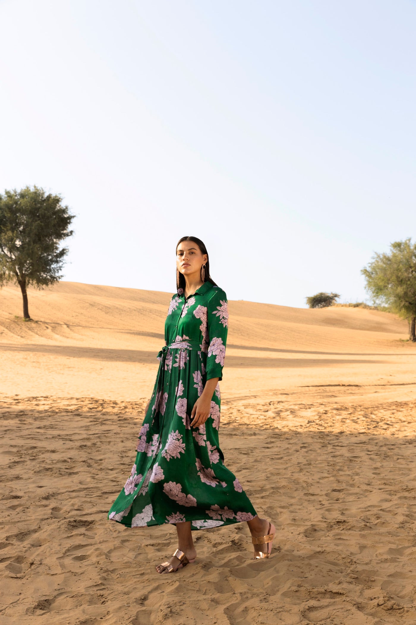 Forest Wood Long Dress