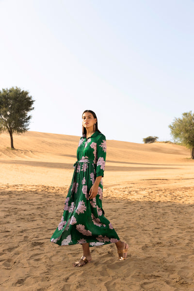Forest Wood Long Dress