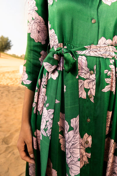 Forest Wood Long Dress