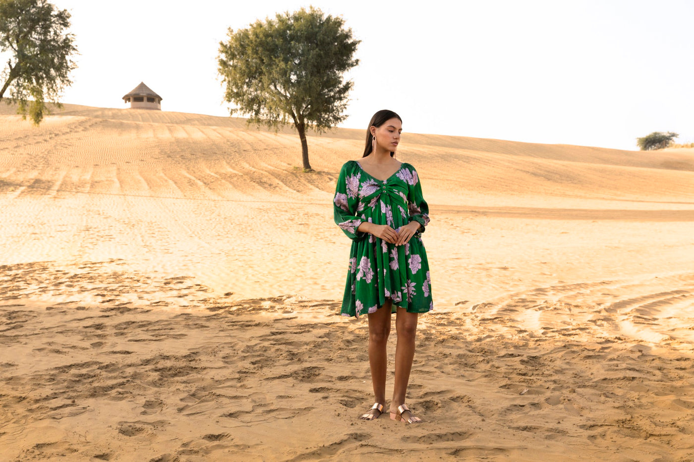 Forest Wood Short Dress