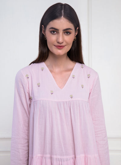 Online Gulaab Cotton Tiered Kurta