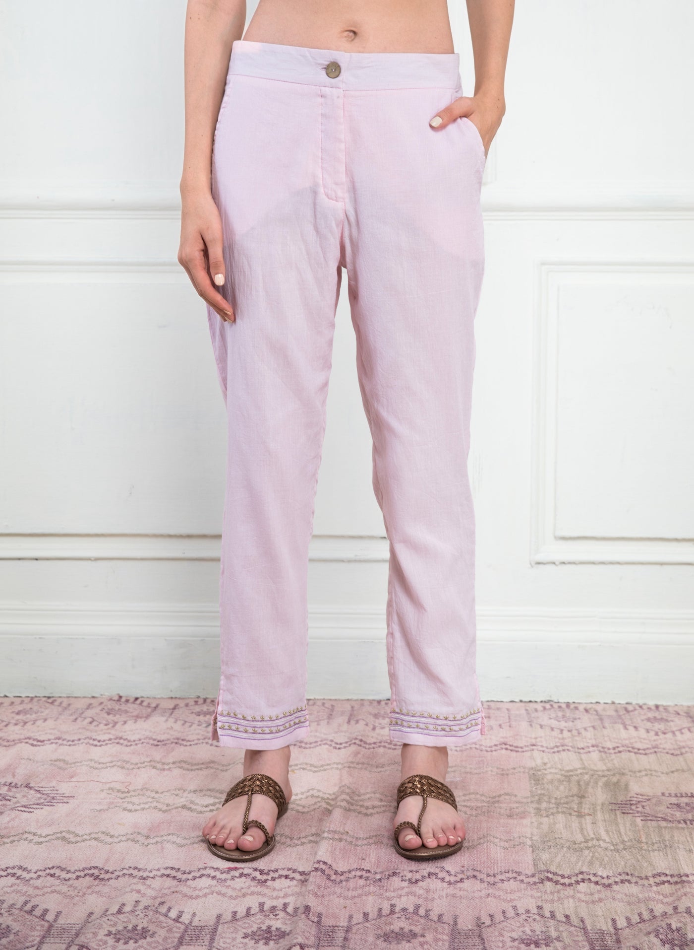 Gulaab Cotton Straight Pants