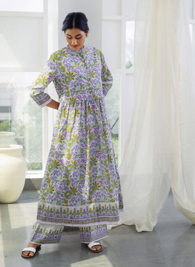 Get Nehru Collar Printed Kurta