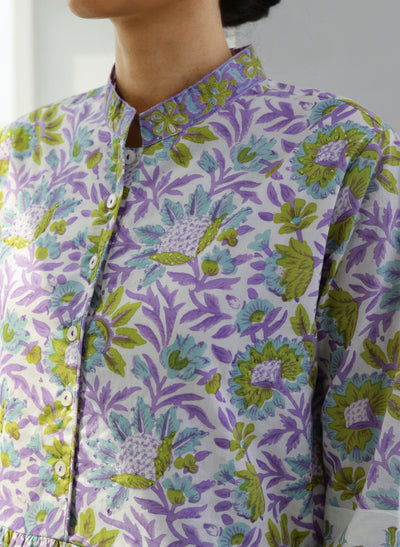 Shop Nehru Collar Printed Kurta