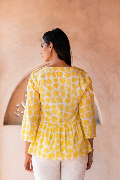 Gulbahar Printed Cotton Top