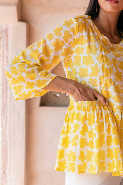 Gulbahar Printed Cotton Top
