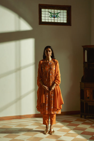 Idris Rust Dupatta