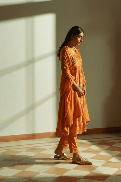 Idris Rust Dupatta