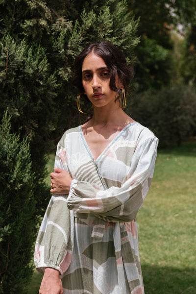 Happy Thoughts Printed Maxi Dress