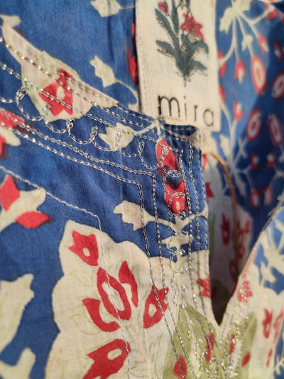 Neelkamal Block-Printed Cotton Kaftan