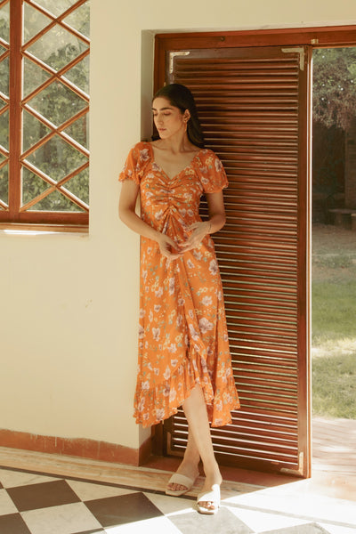 Idris Pleated Dress