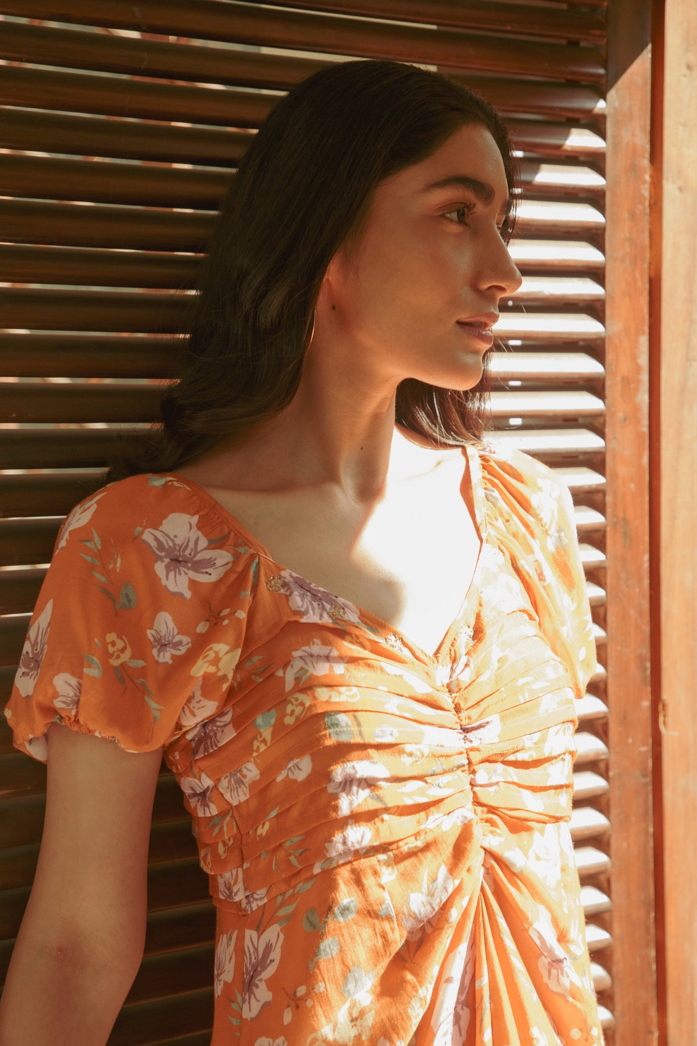 Idris Pleated Dress