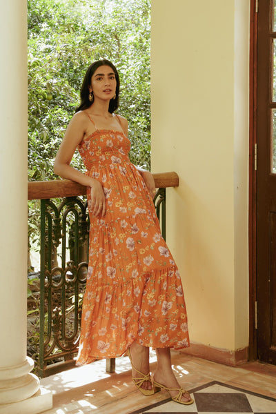 Idris Shirred Dress
