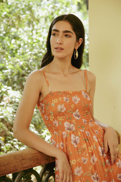 Idris Shirred Dress