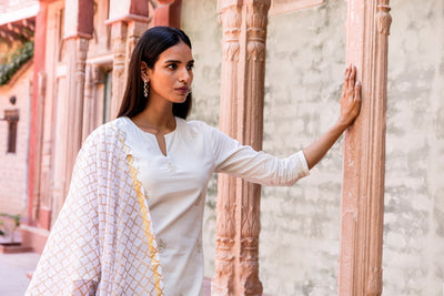 Jhini Block Printed Dupatta