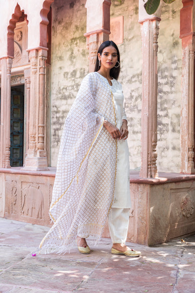 Jhini Block Printed Dupatta