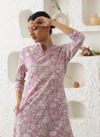 Khwab Straight Cotton Kurta