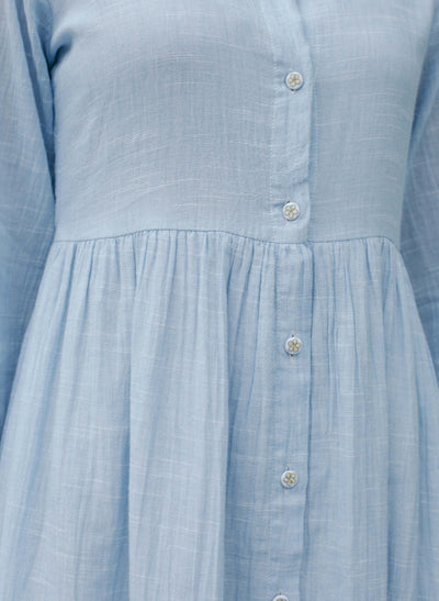 Online Pleated Shirt Dress