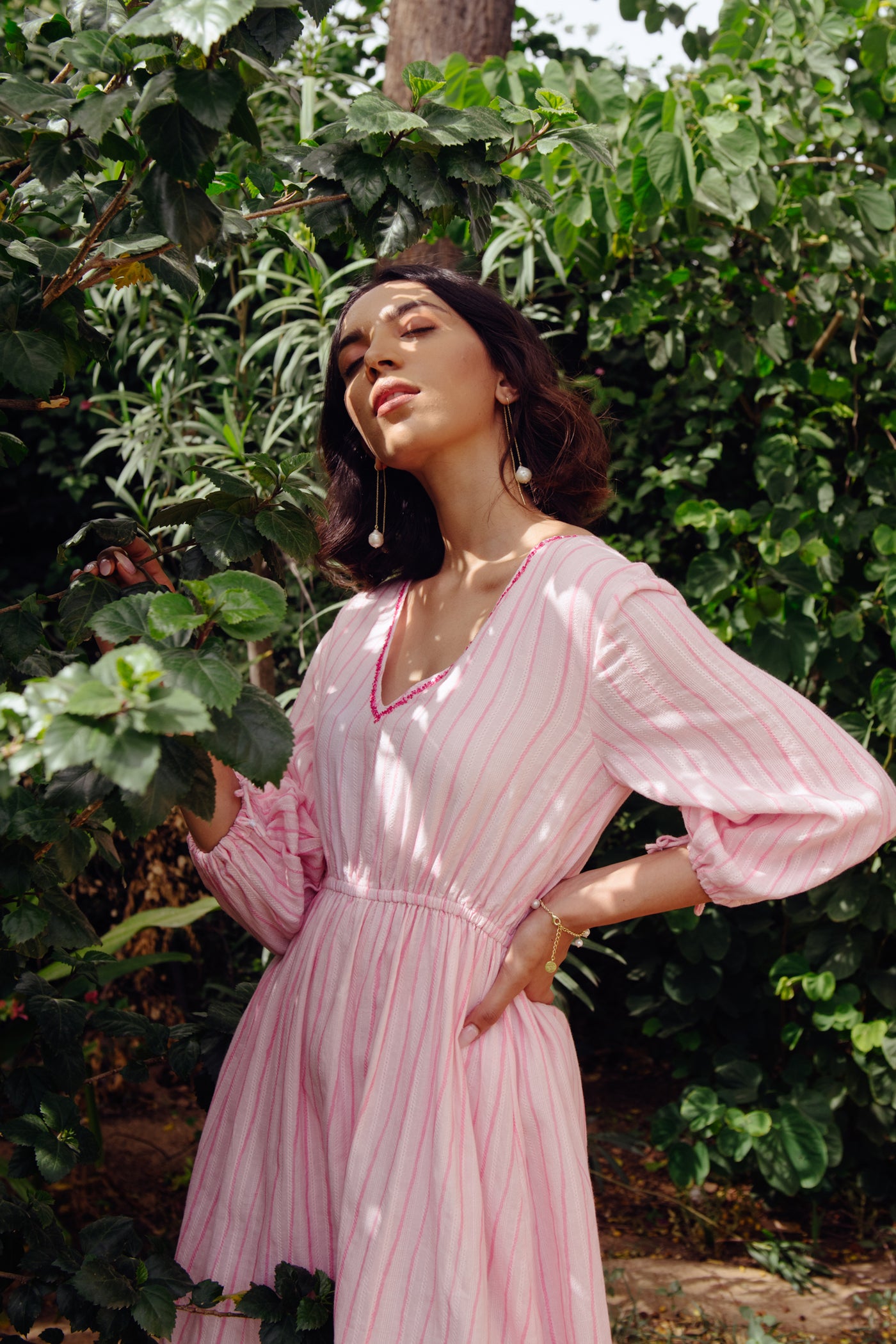 Lovestruck Striped Pink Dress