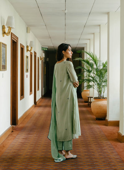 Online Bamboo Silk Koi Kurta