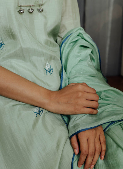 Bamboo Silk Koi Kurta Online