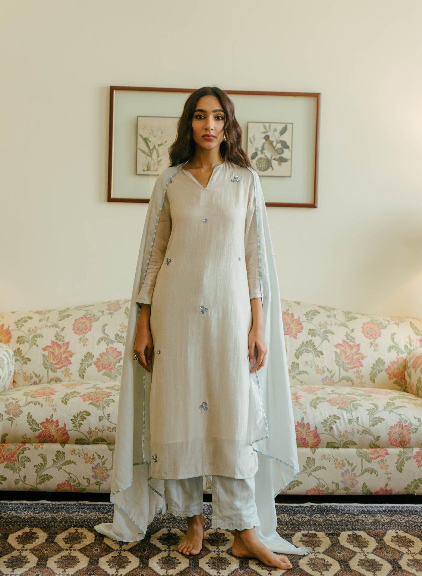 Get Dainty Sequins Ayat Kurta