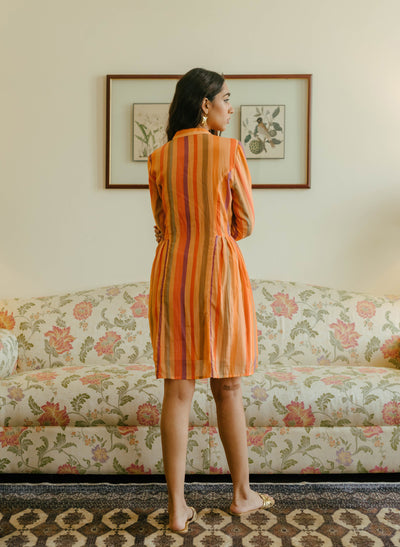 Online Women's Striped A-Line Tunic