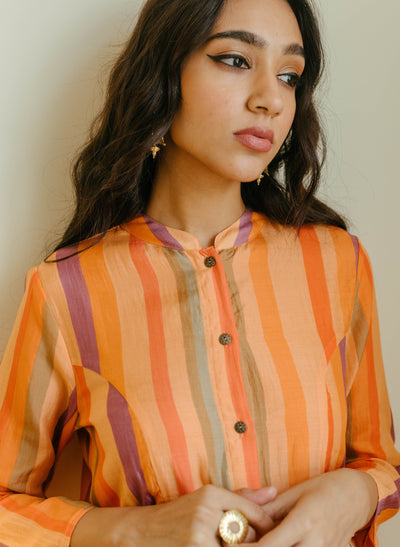 Buy Striped A-Line Tunic