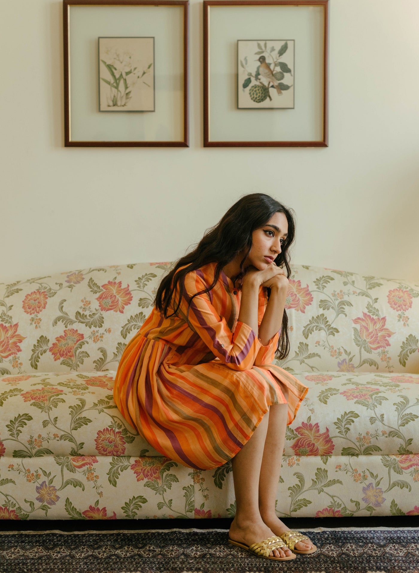 Get Theburntsoul's Striped A-Line Tunic