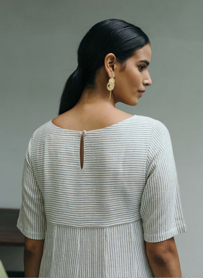 Women's Tapioca Striped Slit Kurta