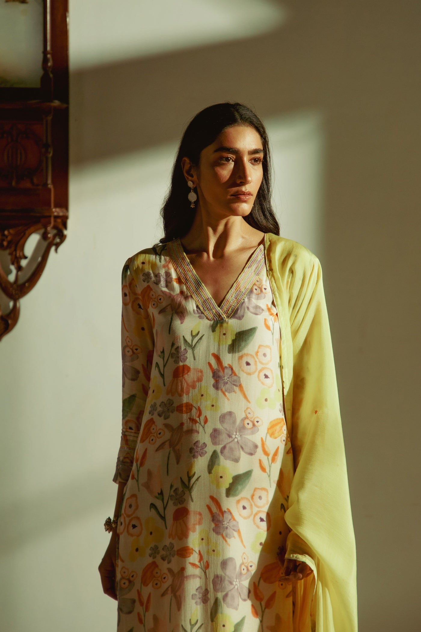 Mir Yellow Dupatta