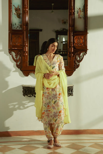 Mir Yellow Dupatta