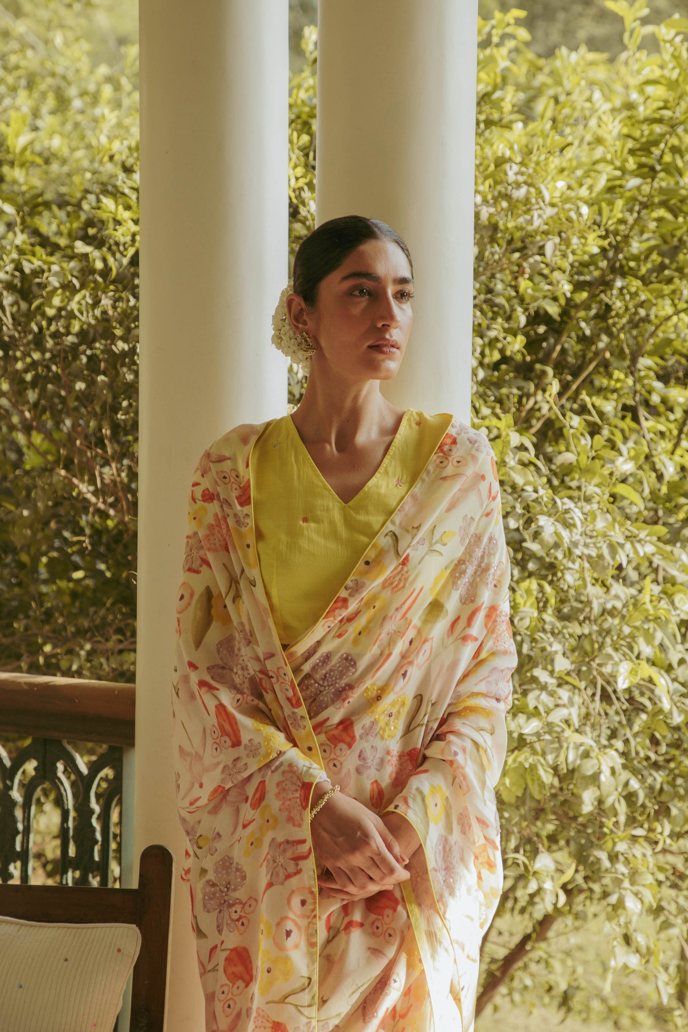 Mir Floral Silk Saree