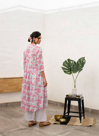 Online Nilofer Pin-Tucks Kurta