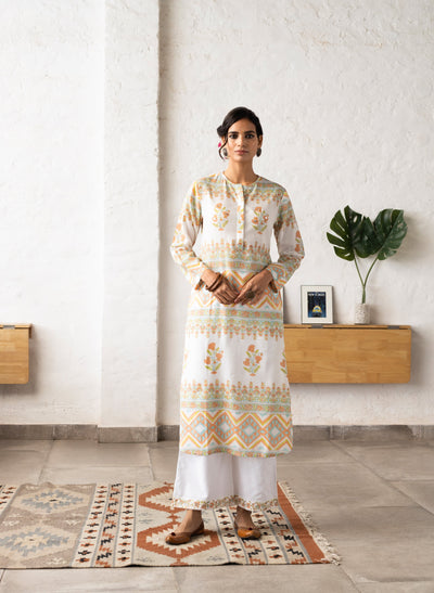 Amaltas Block Printed Cotton Kurta
