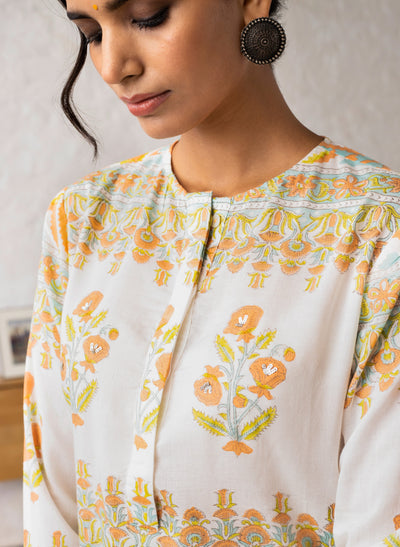Buy Amaltas Block Printed Kurta