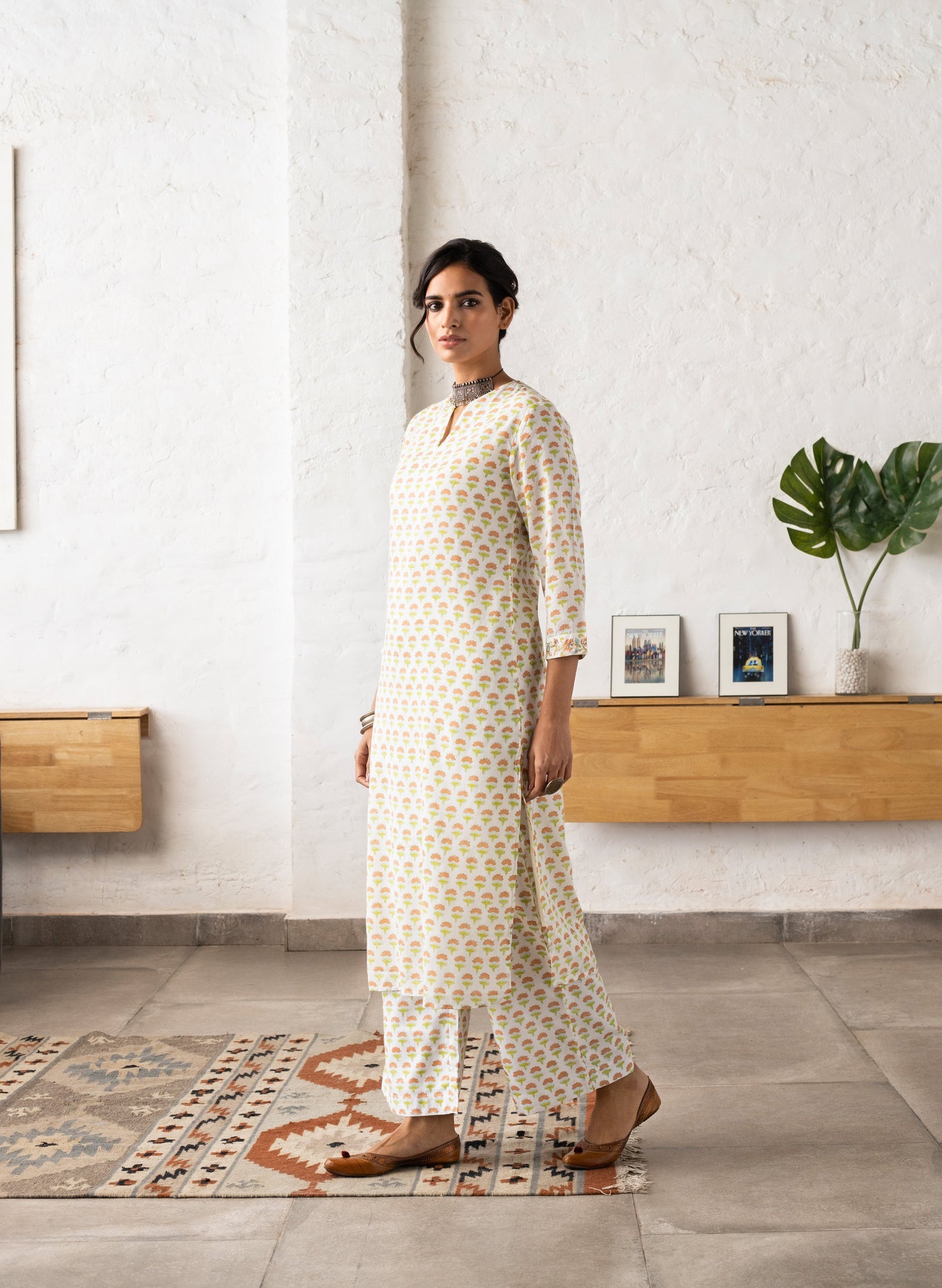 Siroi Block Printed Cotton Kurta