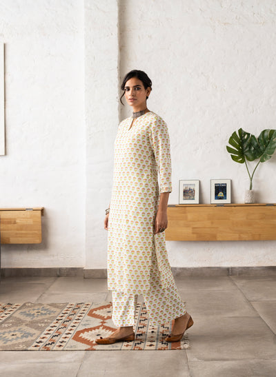Siroi Block Printed Cotton Kurta