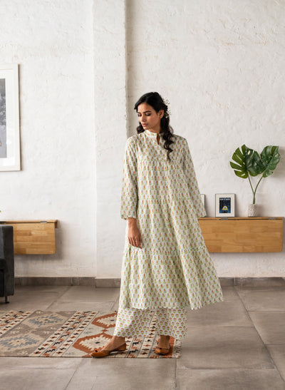 Buy Ashok Flower Cotton Kurta 