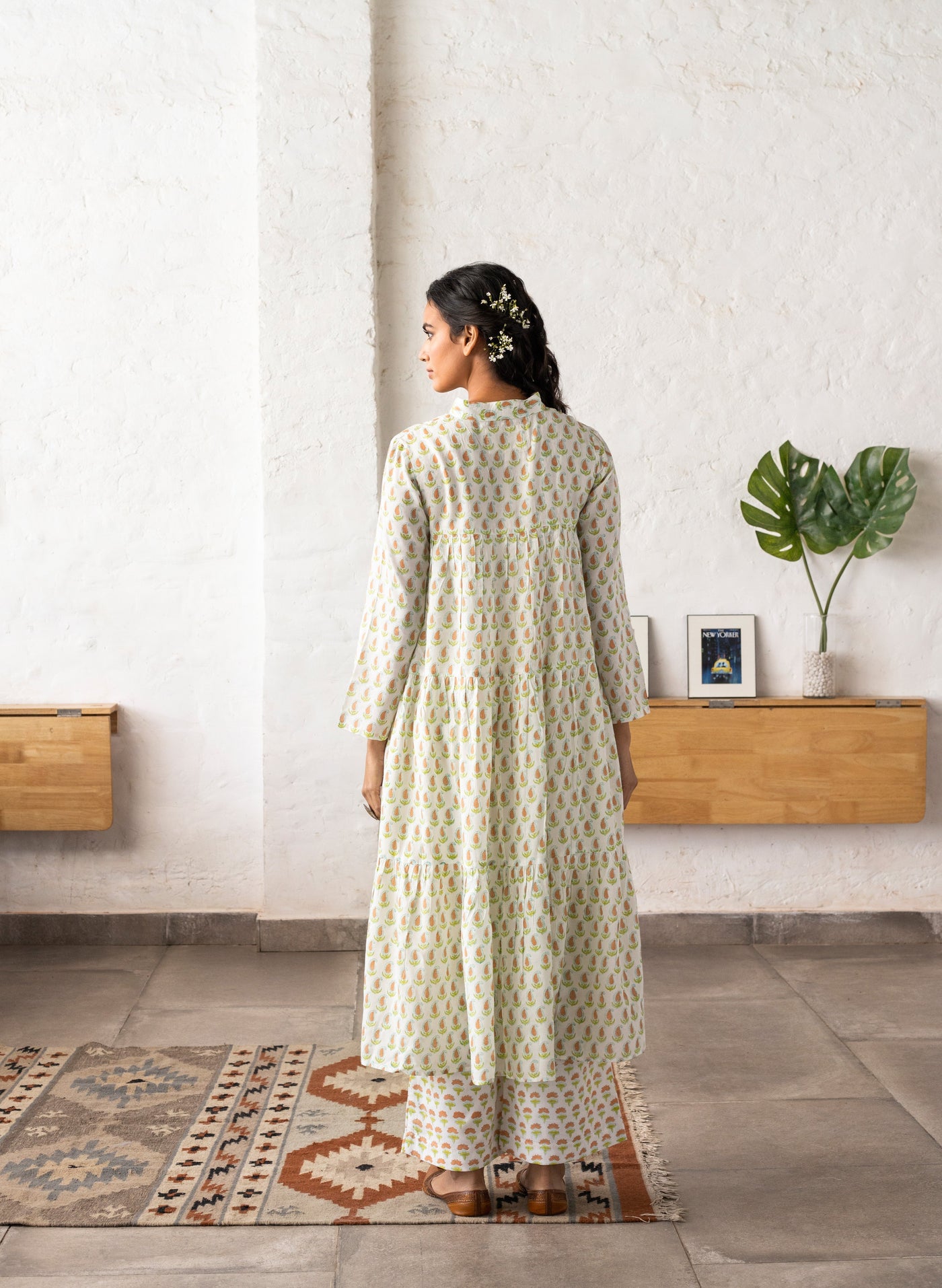 Women's Ashok Flower Cotton Kurta 