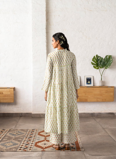Women's Ashok Flower Cotton Kurta 