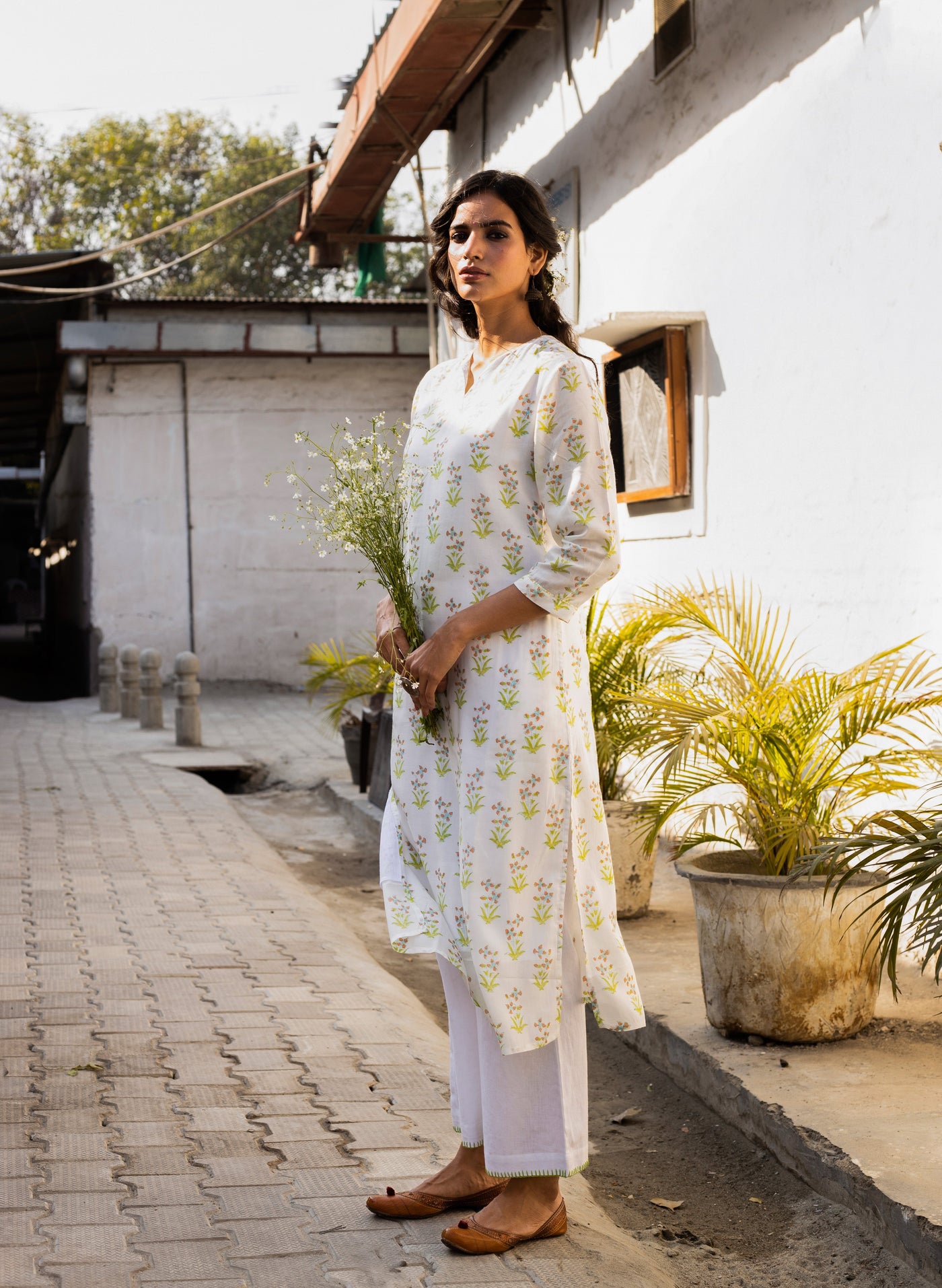 Buy Orange Tiger Cotton Kurta
