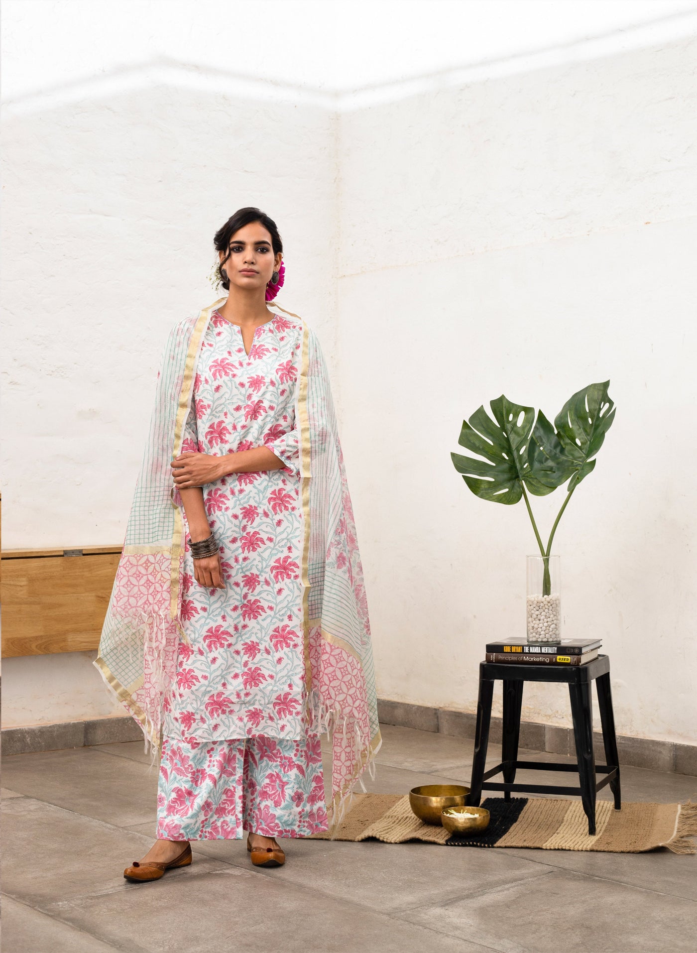 Sadabahaar Block-Printed Dupatta
