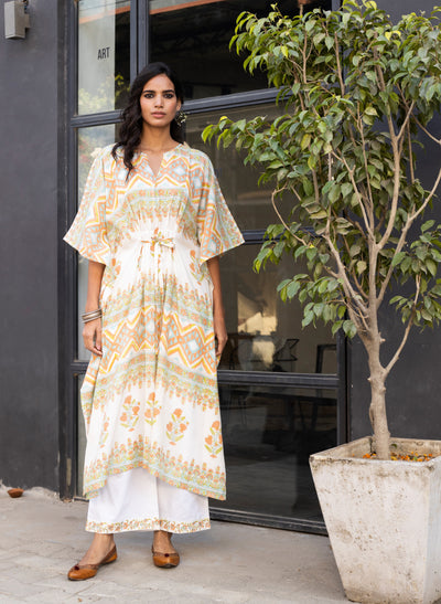 Get Surajmukhi Cotton Kaftan